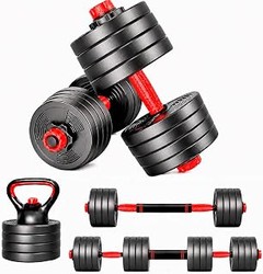 mancuernas ajustables de hasta 40 kg por lado