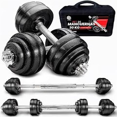 mancuernas ajustables con discos intercambiables