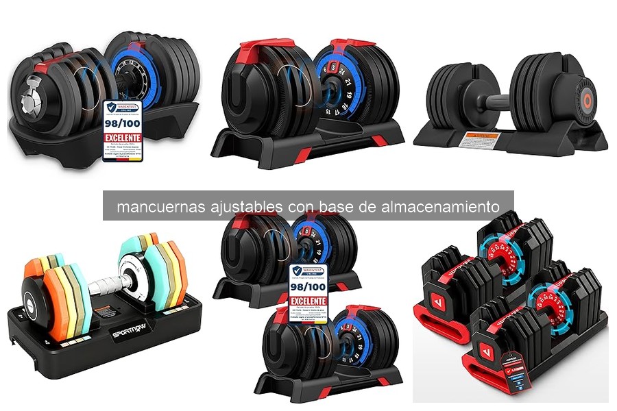 Guía para elegir mancuernas ajustables con base de almacenamiento
