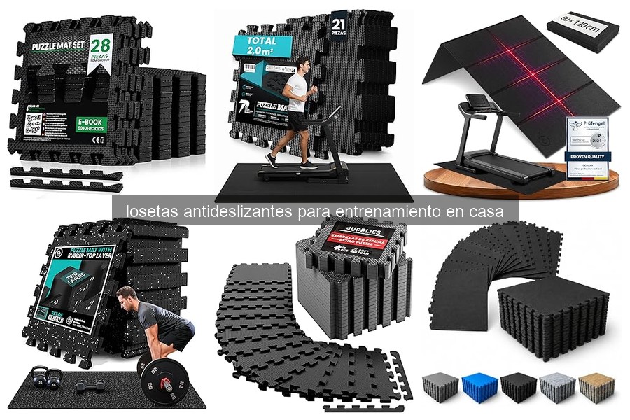 Mejores losetas antideslizantes para ejercicios de alto impacto