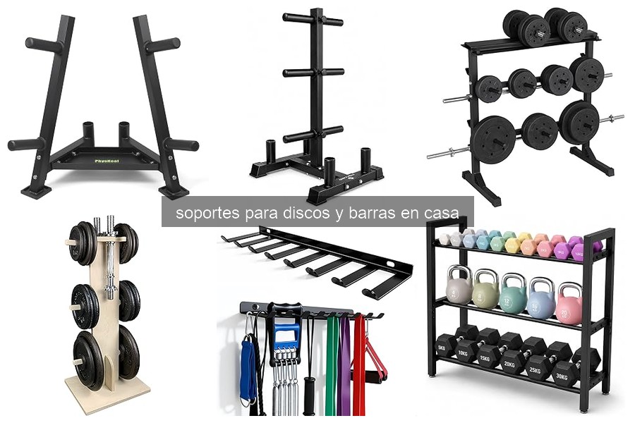 Mejores soportes para discos y barras en espacios pequeños
