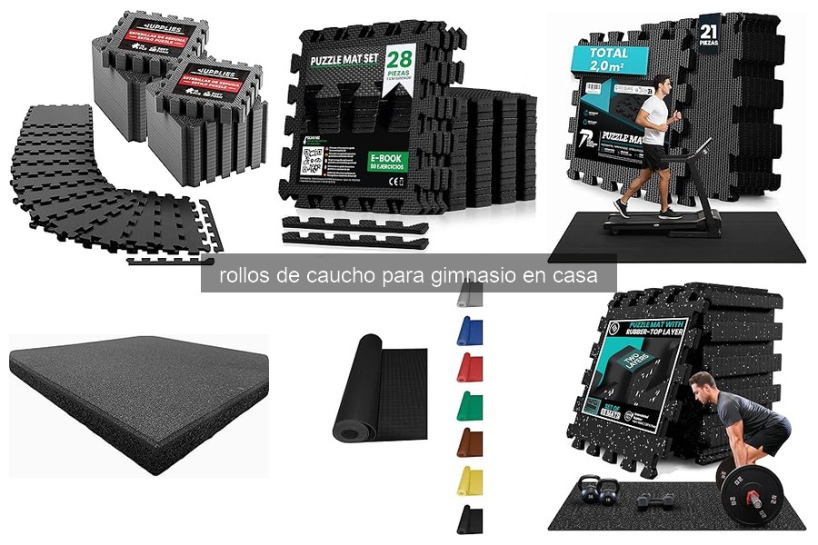 Problemas comunes con rollos de caucho en gimnasios en casa