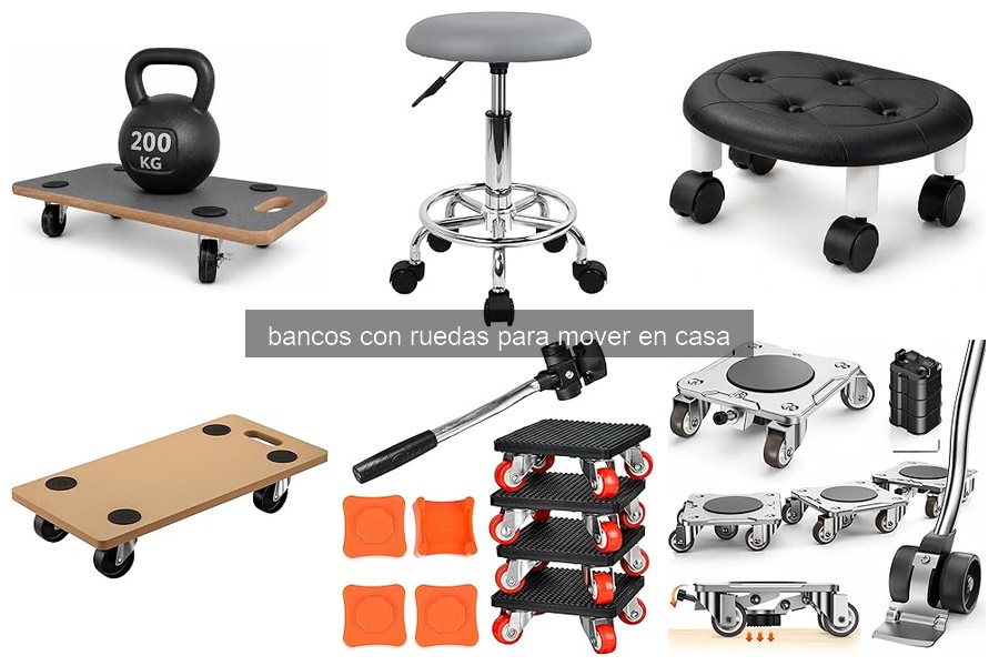 ¿Qué es un banco con ruedas para mover en casa?