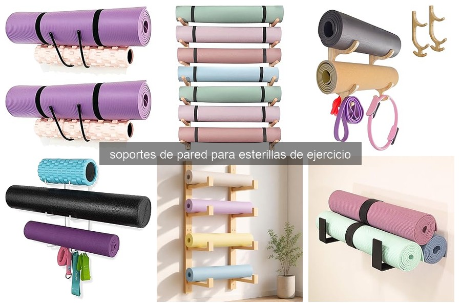 ¿Qué es un soporte de pared para esterillas de ejercicio?