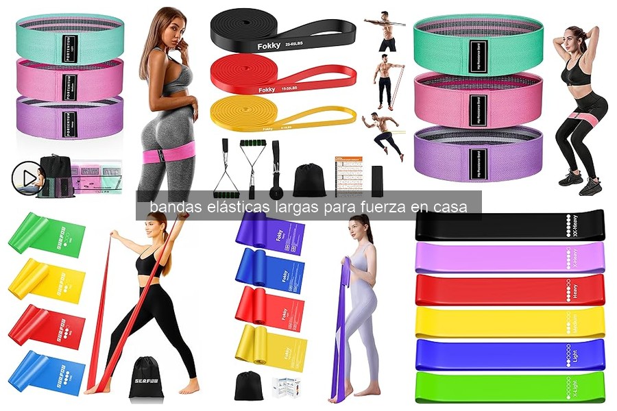 ¿Qué son las bandas elásticas largas para entrenar en casa?