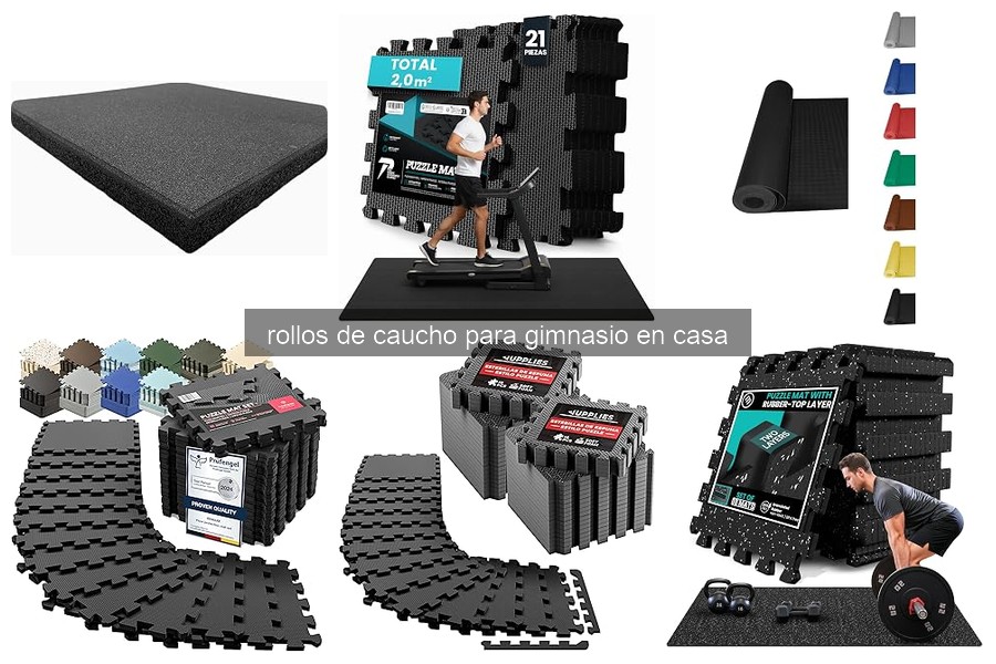 Rollos de caucho para gimnasio en casa: beneficios y características