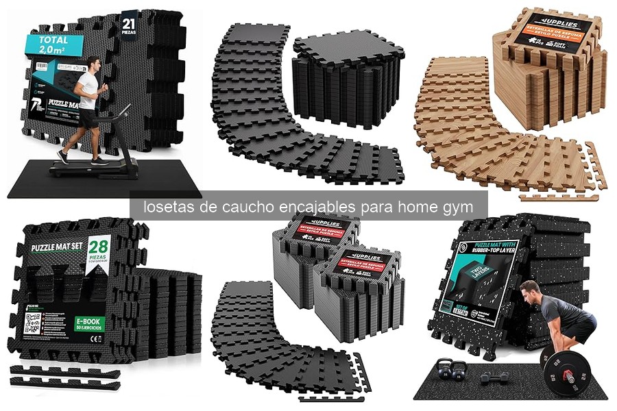 Ventajas de las Losetas de Caucho Encajables para Home Gym